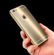 For iPhone 6 Case, Aroko Luxury Air Aluminum Metal Bumper Detachable + Mirror Hard Back Case ,2 in 1 cover ,Ultra... N3