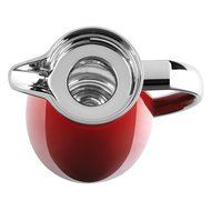 Emsa Campo Stainless Steel Thermal Carafe with Glass Liner, 34 oz, Red