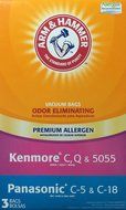 Arm &amp; Hammer Kenmore C, Panasonic Premium Allergen Bag, 2 Pack of 3 Bags (6 Bags)