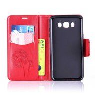 Galaxy J7 2016 Case,Galaxy J7 2016 Cover,ikasus Glitter Diamond Embossing Flowers Lily Butterfly PU Leather Flip... N39