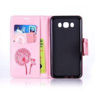 Galaxy J7 2016 Case,Galaxy J7 2016 Cover,ikasus Glitter Diamond Embossing Flowers Lily Butterfly PU Leather Flip... N40