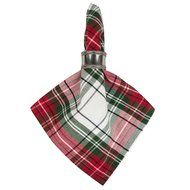 DII Christmas Holiday Holly Jolly Plaid Napkin, Set of 6 N60