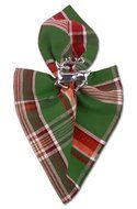 DII Christmas Holiday Holly Jolly Plaid Napkin, Set of 6 N63