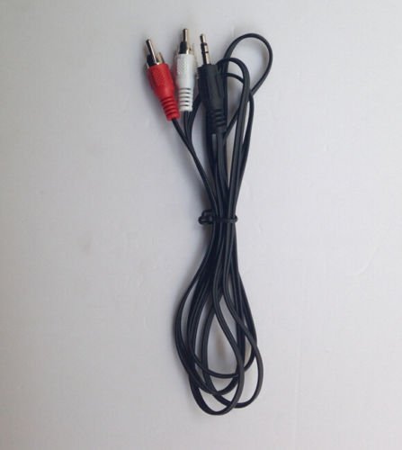 Male 1/8" 3.5mm Stereo Mini plug Jack TO 2 RCA Stereo Phono Audio Speaker CABLE N2