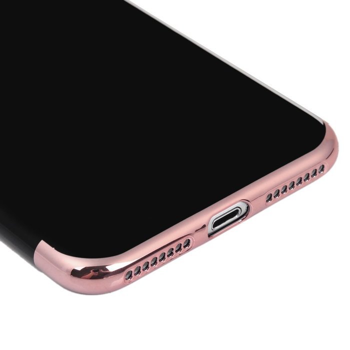 iPhone 7 Plus Case (5.5 inch) - Shockproof Soft TPU Rubber Skin Gel Bumper Case Splicing Electroplating Frame... N10