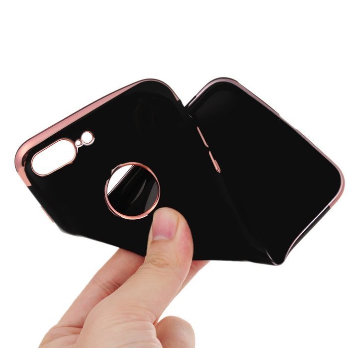 iPhone 7 Plus Case (5.5 inch) - Shockproof Soft TPU Rubber Skin Gel Bumper Case Splicing Electroplating Frame... N11