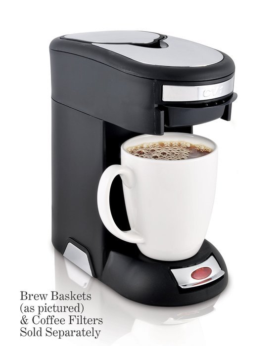 Caf&eacute; Valet Black/Silver Single Serve Coffee Brewer, Exclusively for use with Caf&eacute; Valet Coffee Packs N3