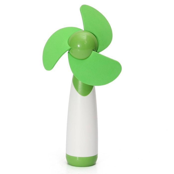 Fan - TOOGOO(R)Portable mini Pocket fan hand cooling silent Fan for travel Sport Green N2