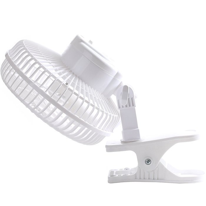 Avalon 6-Inch Clip-On Fan - Convertible Table-Top & Clip Fan, Fully Adjustable Head, Two Quiet Speeds - Ideal... N11