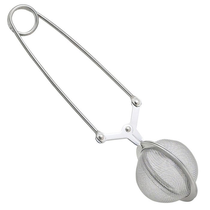 HIC Snap Mesh Tea Ball Infuser, 18/8 Stainless Steel, Carded N2