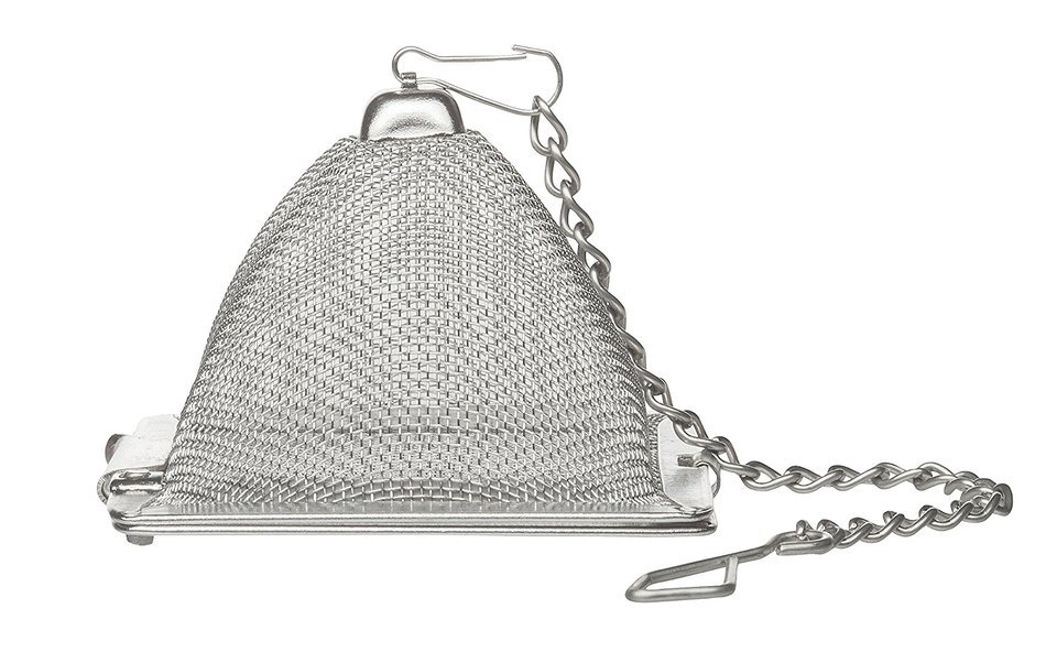 HIC Snap Mesh Tea Ball Infuser, 18/8 Stainless Steel, Carded N4