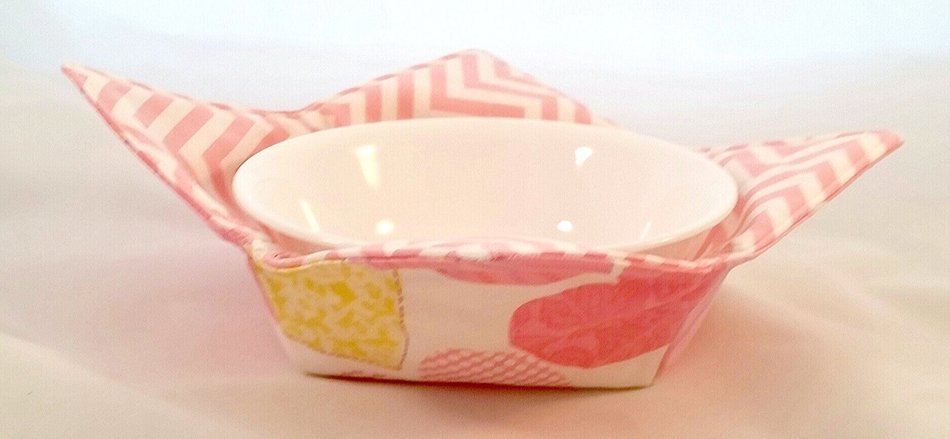 Microwave Bowl Cozy Hearts/Chevron 3 pc. Set
