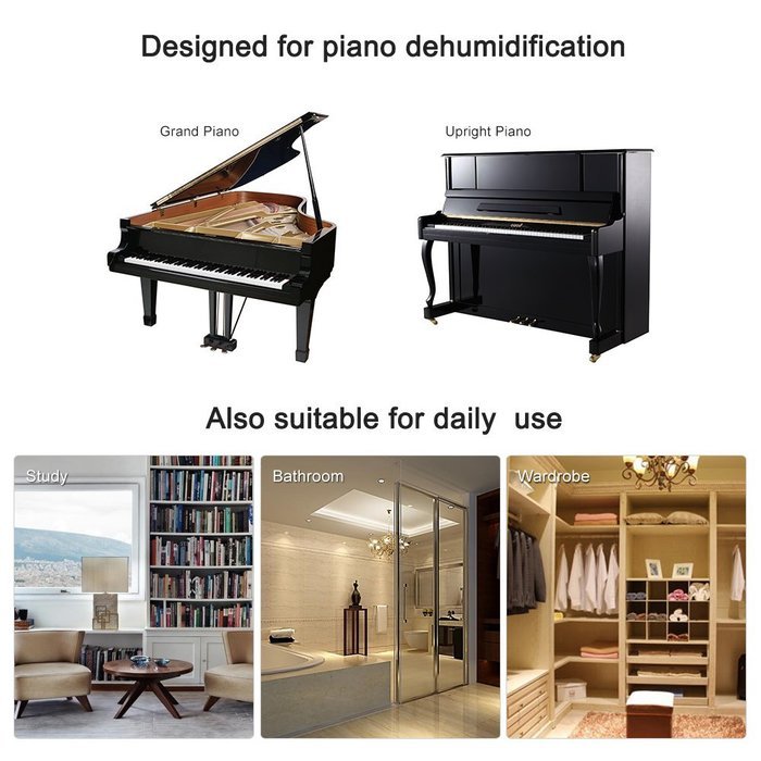 ammoon Piano Dehumidifier Moisture Absorber Low Noise Non-toxic N6