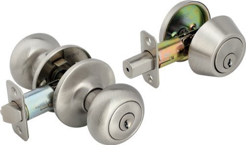 Legend 809136 Legend Decorative Knob Combination Entry And Deadbolt Lockset, Satin Nickel by Legend