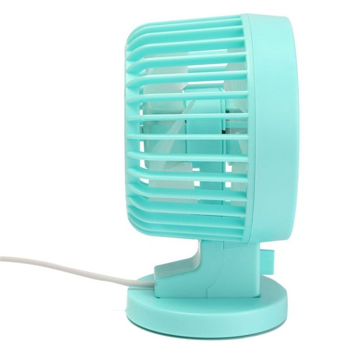 Double-vane, 2-Speed, Portable Mini USB Desk Fan Ultra-quiet Adjustable ABS Electric Creative Fan for Home Office... N14