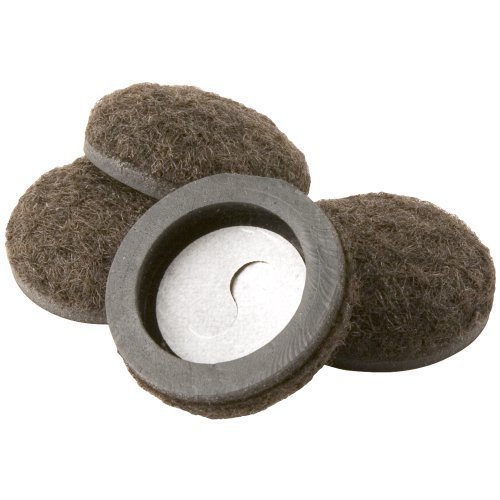 Formed Felt 1-1/4 Furniture Movers for Hard Surfaces (4 piece) - Brown, Round SuperSliders by SuperSliders