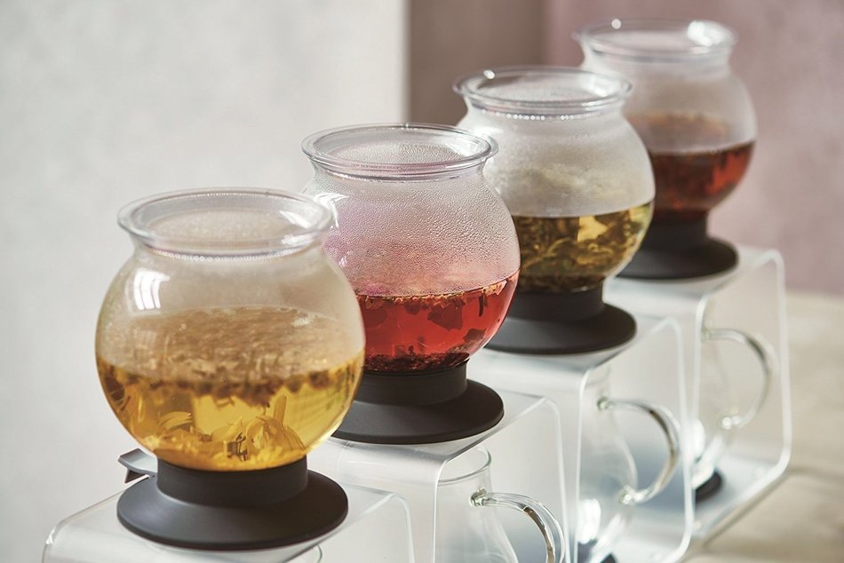 HARIO Tea Dripper 'Largo' Stand Set 800ml TDR-8006T