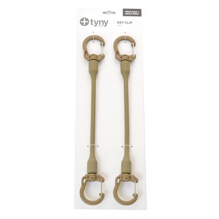 Tyny Tools Small Key Clip - 2 Pack (Mojave Brown) N3