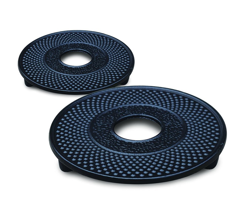 Old Dutch International Trivet (Set of 2), 5.3", Matte Black