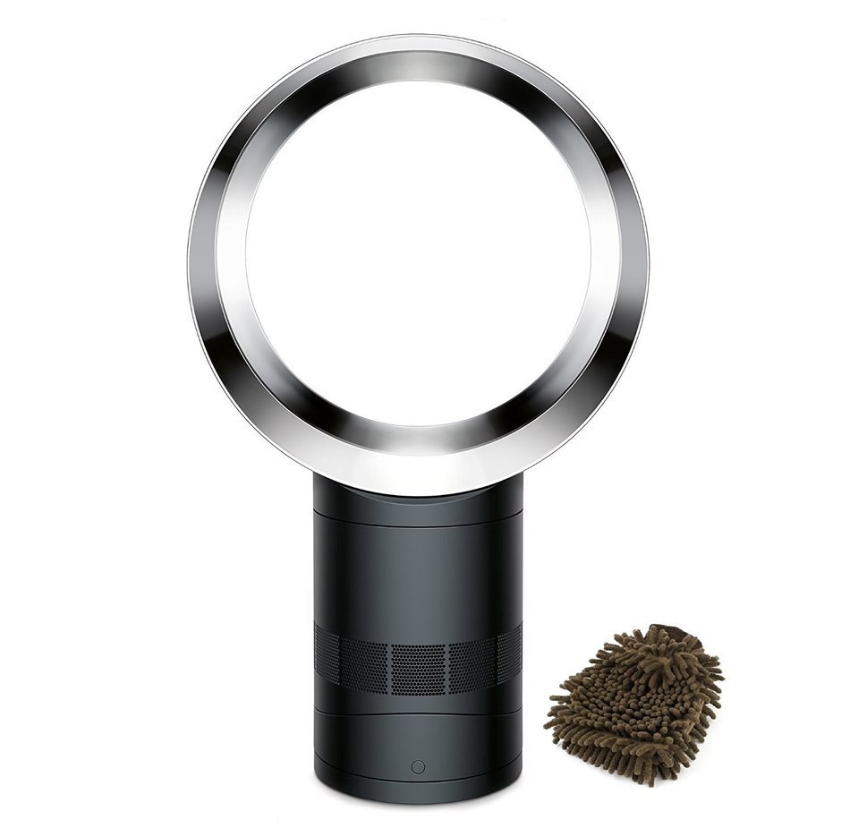 Dyson Air Multiplier AM06 10-inch Table Fan, Black, Desk, Remote (Complete Set) w/ Bonus: Premium Microfiber Cleaner... N2