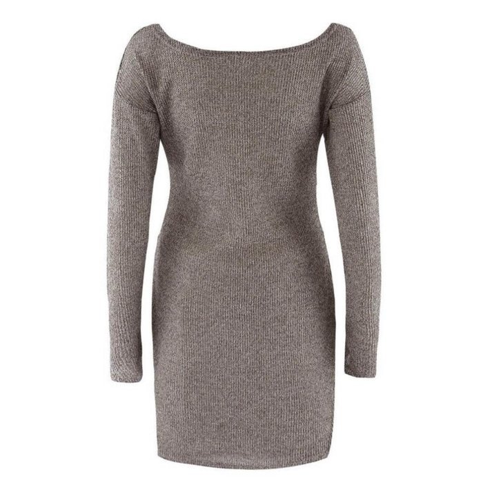 V-Neck Sweaters Dress,Morecome Womens Casual Long Sleeve Sweaters Dress (M)