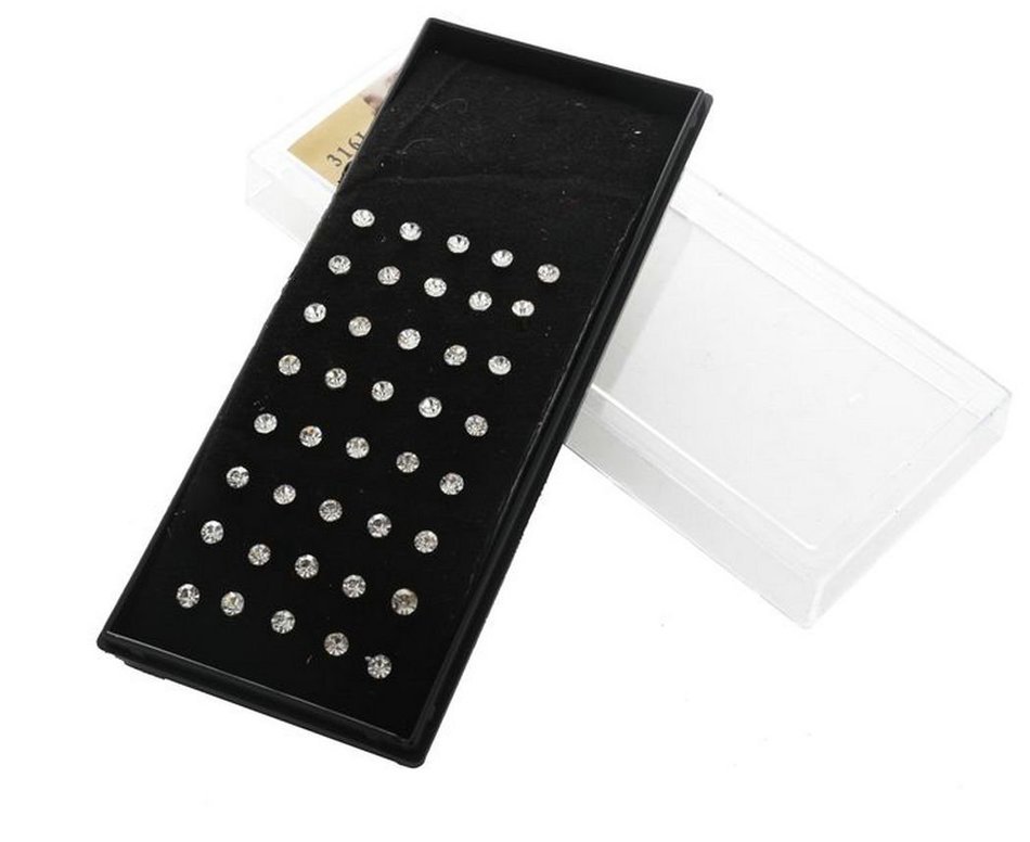 Free Shipping 48pcs Fashion Surgical Stainless Steel Nose Lip Bar Stud Ring Body Piercing N10