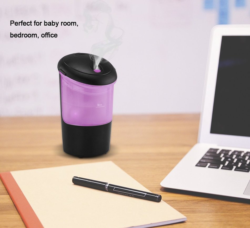 Ultrasonic type In-vehicle humidifier Humidified air purifier Automotive ion generator USB mini humidifier Multi-color... N6
