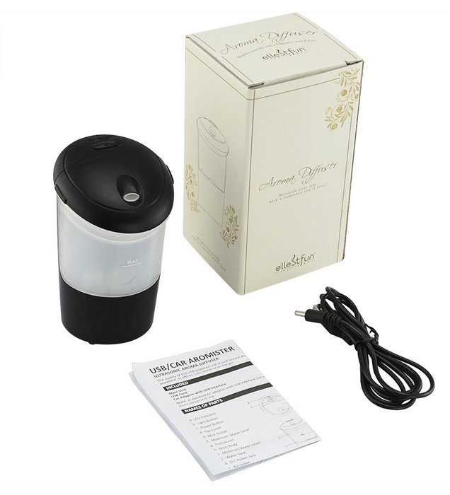 Ultrasonic type In-vehicle humidifier Humidified air purifier Automotive ion generator USB mini humidifier Multi-color... N7