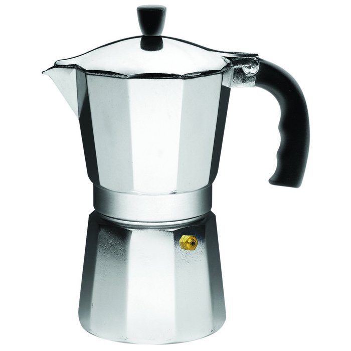IMUSA, B120-43V, Aluminum Espresso Stovetop Coffeemaker 6-cup, Silver N2