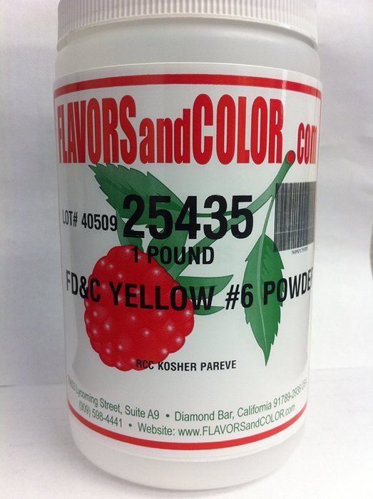 FD&C Yellow #6 Powder 1 Pound