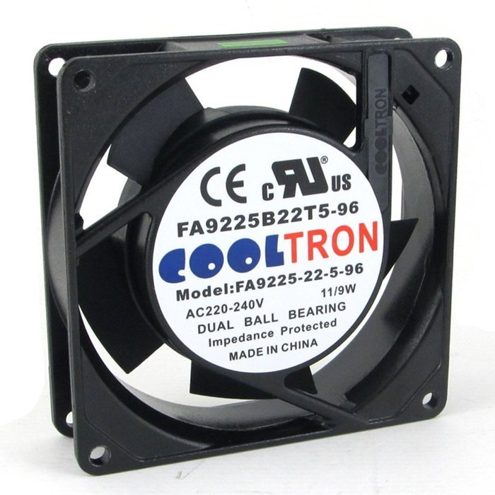230V AC Cooling Fan. 92mm x 25mm HS N2