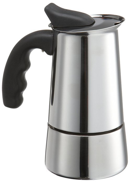 Primula 6-Cup Espresso Maker &ndash; Finely Crafted Stainless Steel &ndash; Stay-Cool Silicone Handle and a Flip Top Lid &ndash;...