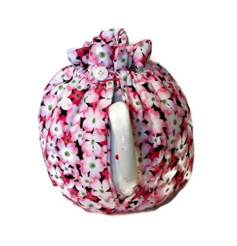 Teapot Cozy with Pink Dogwood Flowers for a 5-8 cup teapot #309
