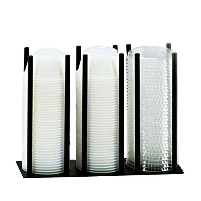 Cal-Mil 1516-2-13 Remekin and Lid Organizer, 8.125" W x 3" D x 6" H, Black
