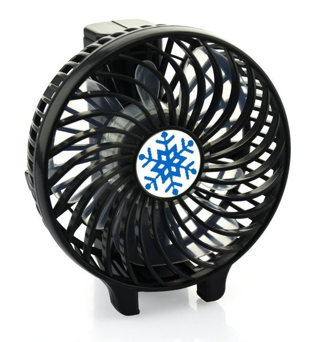 Handheld Personal Small Portable Battery Powered Operated Desk Cooling Fans for Home and Travel (Black) N2