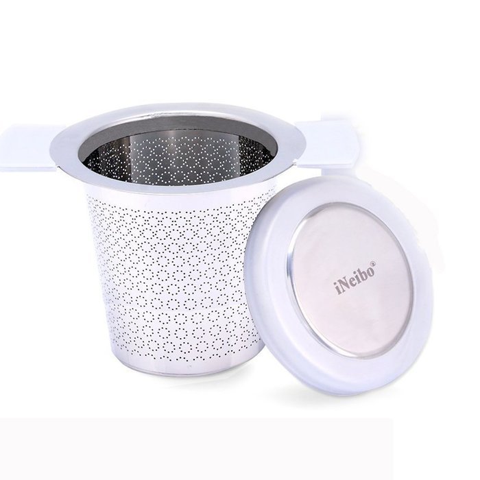 iNeibo Tea Infuser - Perfect for Single Cup of Extra Fine Loose Leaf Tea - Brew-in-Mug Strainer Steeper instead... N4