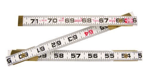 Coopertools 966 6-Inch x 5/8-Inch Wood 2-Way Fold Ruler by Lufkin