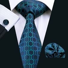 Dan Smatree Menโ&euro;s Silk Neckties Tie and Hanky and Cufflinks Sets