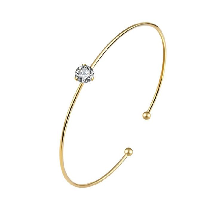 AutumnFall Women's Swarovski Crystal Accented Gold-Tone and Black Bangle Watch with Bracelet Set (609GB) N26