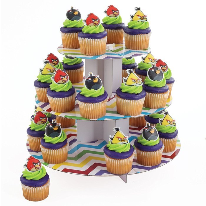 Angry Birds Officially Licensed 24 Cupcake Topper Rings