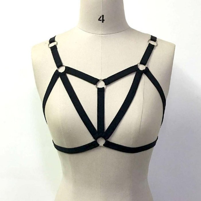 Bra Top ，Beautyvan Comfortable Alluring Womens Sexy Bra Elastic Cage Bra (M, Black)