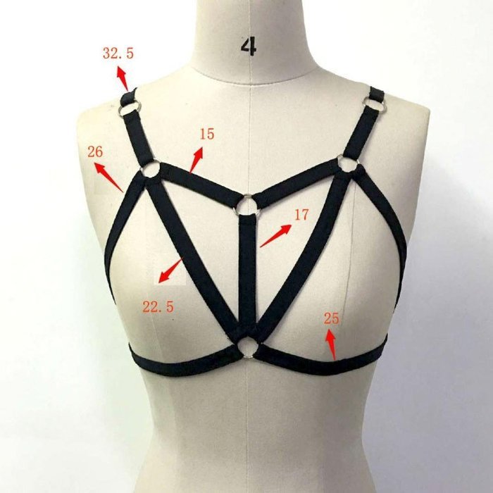 Bra Top ，Beautyvan Comfortable Alluring Womens Sexy Bra Elastic Cage Bra (M, Black) N2