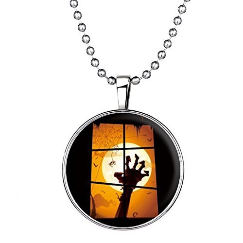 Gothic Hand Glow in the Dark Xmas Necklace Pendant Fashion Jewelry Party New