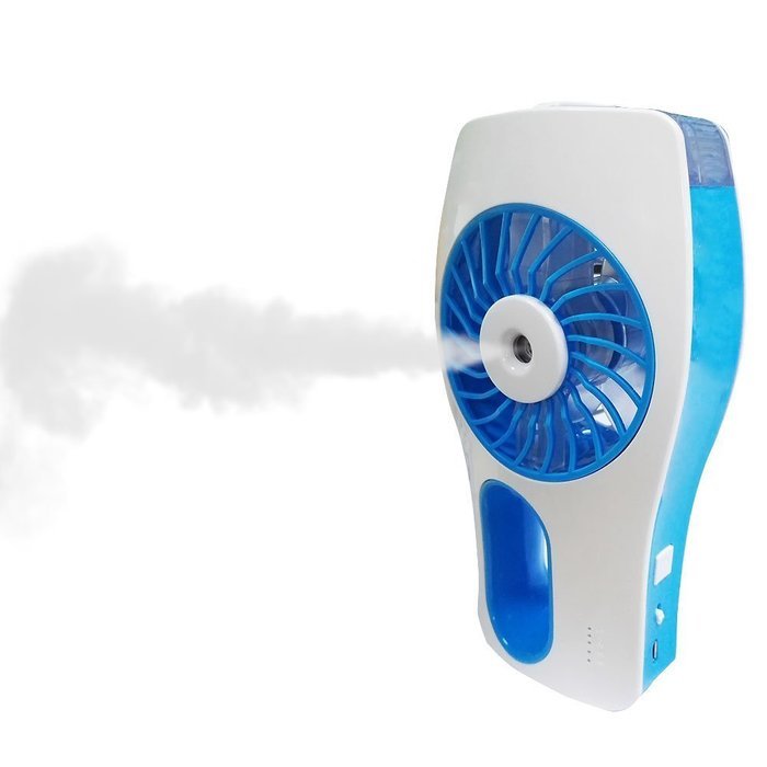 LEDMO Handheld Mini Misting Cooling Fan with USB Rechargeable, Blue N12