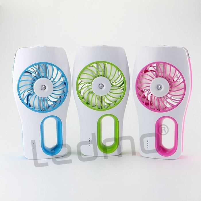 LEDMO Handheld Mini Misting Cooling Fan with USB Rechargeable, Blue N14