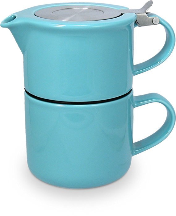 FORLIFE Tea for One with Infuser 14 ounces, Black Graphite