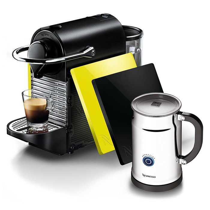 Nespresso Pixie Espresso Maker With Aeroccino Plus Milk Frother, Electric Titan N3