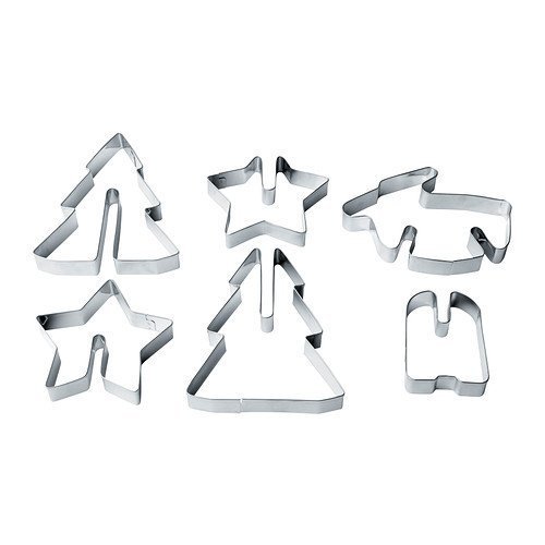 Ikea Vinterkul Pastry Cutter, Set of 6 Stainless Steel