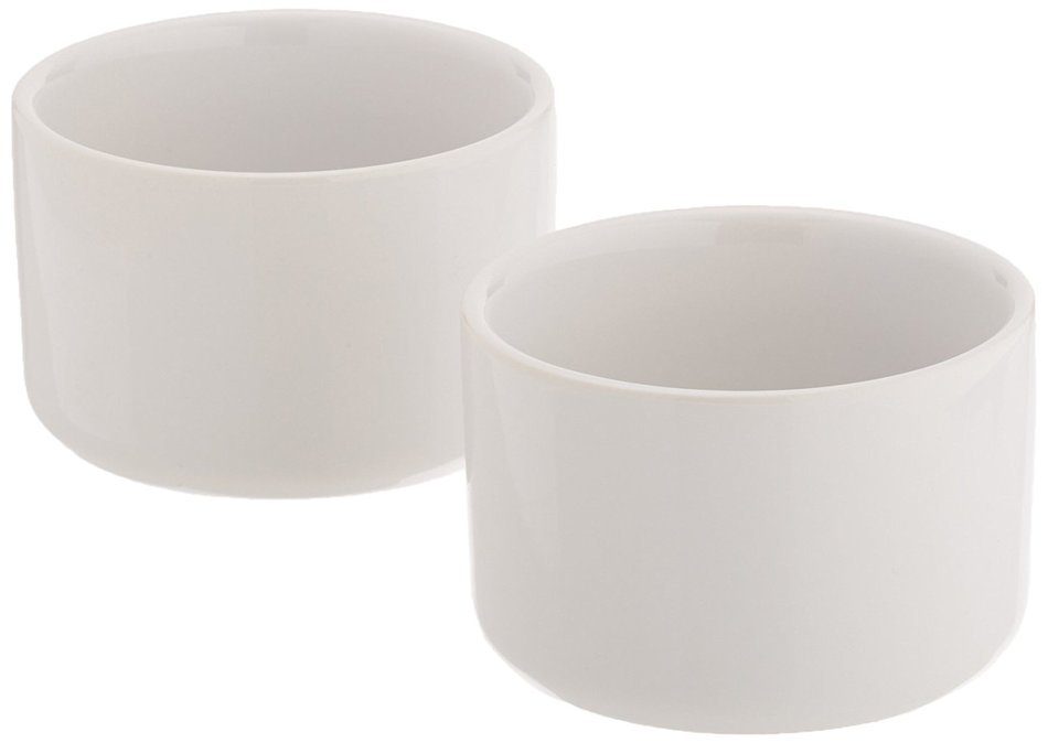 Mario Batali 2-Piece Stoneware 3.5-Inch Ramekin Set by Dansk, White