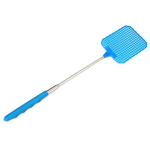 2pcs Adjustable Collapsible ABS & Stainless Fly Swatter Plastic Flapper ...